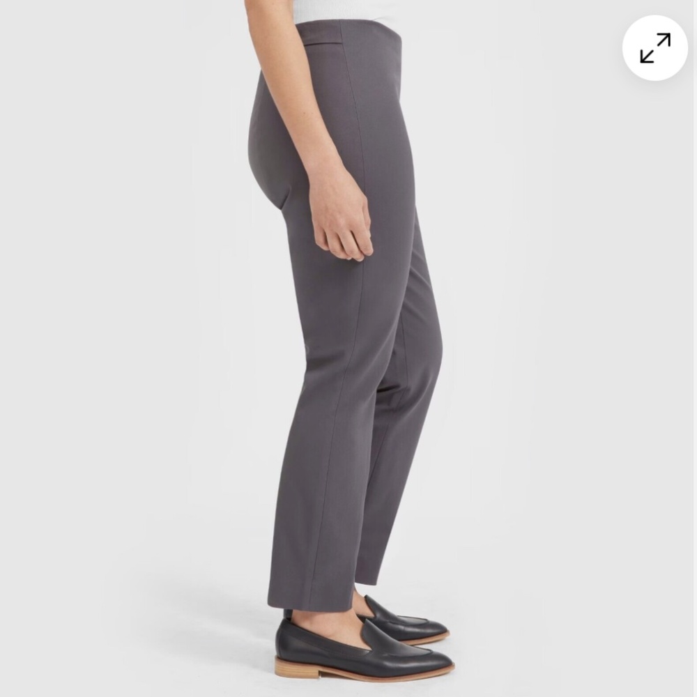 Everlane Slate Gray Side-Zip Stretch Cotton Pant 00 NWOT